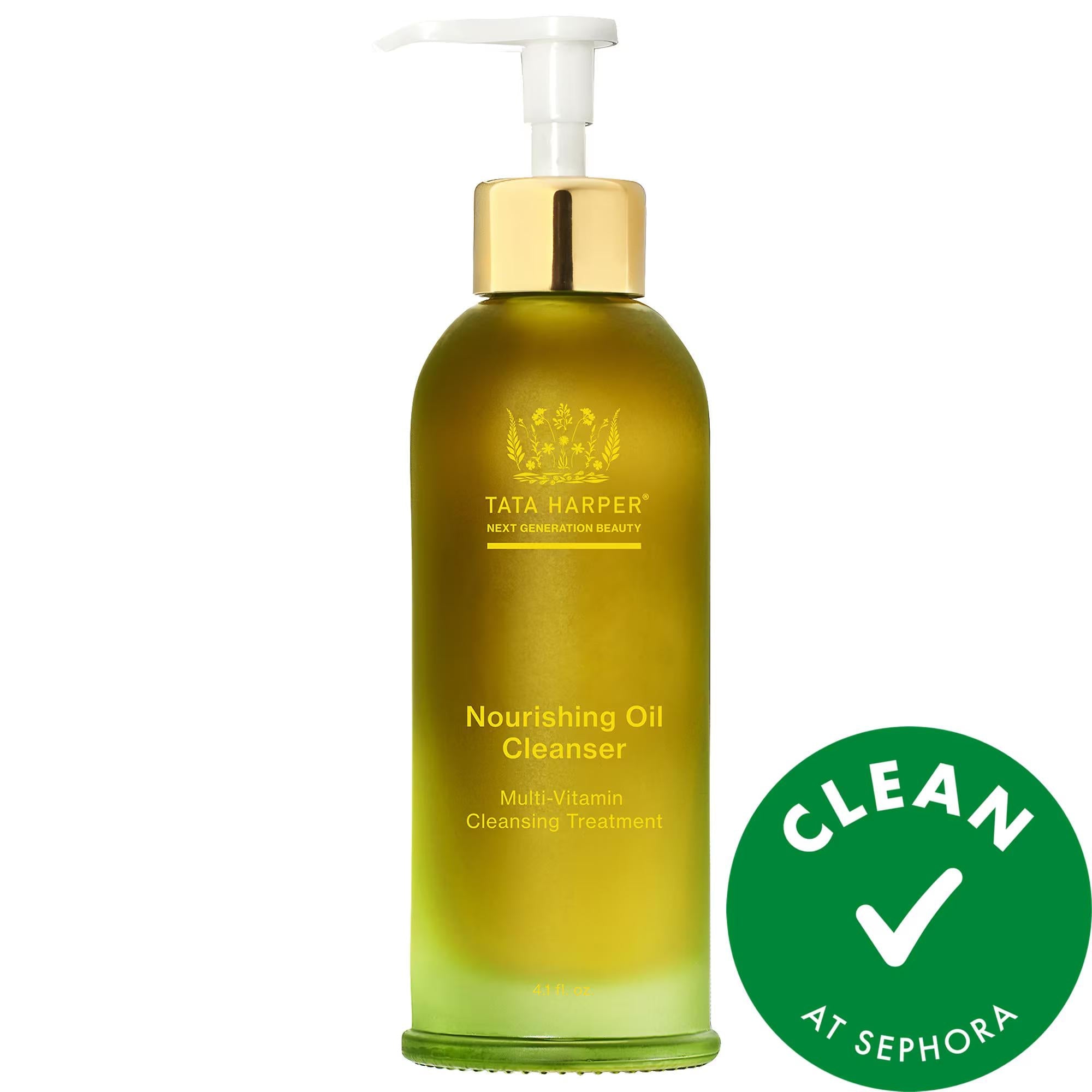 Tata Harper Nourishing Makeup Removing Oil Cleanser with Squalene and Vitamin E - Vegan, Cruelty-Free Natural Skincare