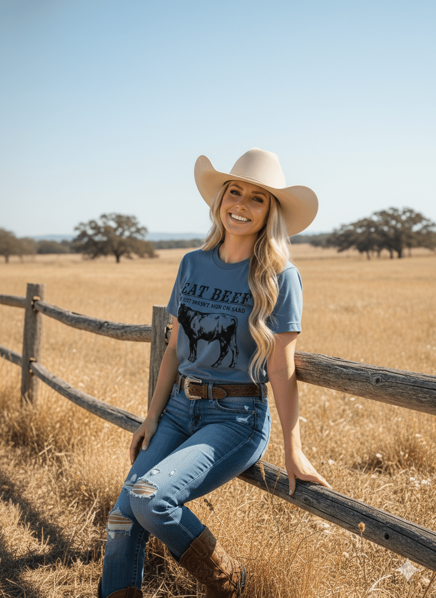 Wild Junkie West Wasn't Won On Salad Graphic Tee — main product shot