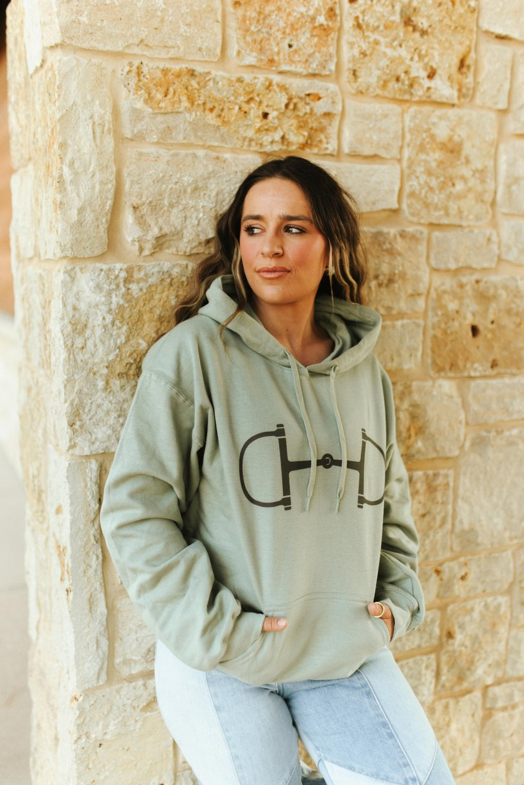 Wild Junkie Western Horse Bit Graphic Hoodie — main product shot