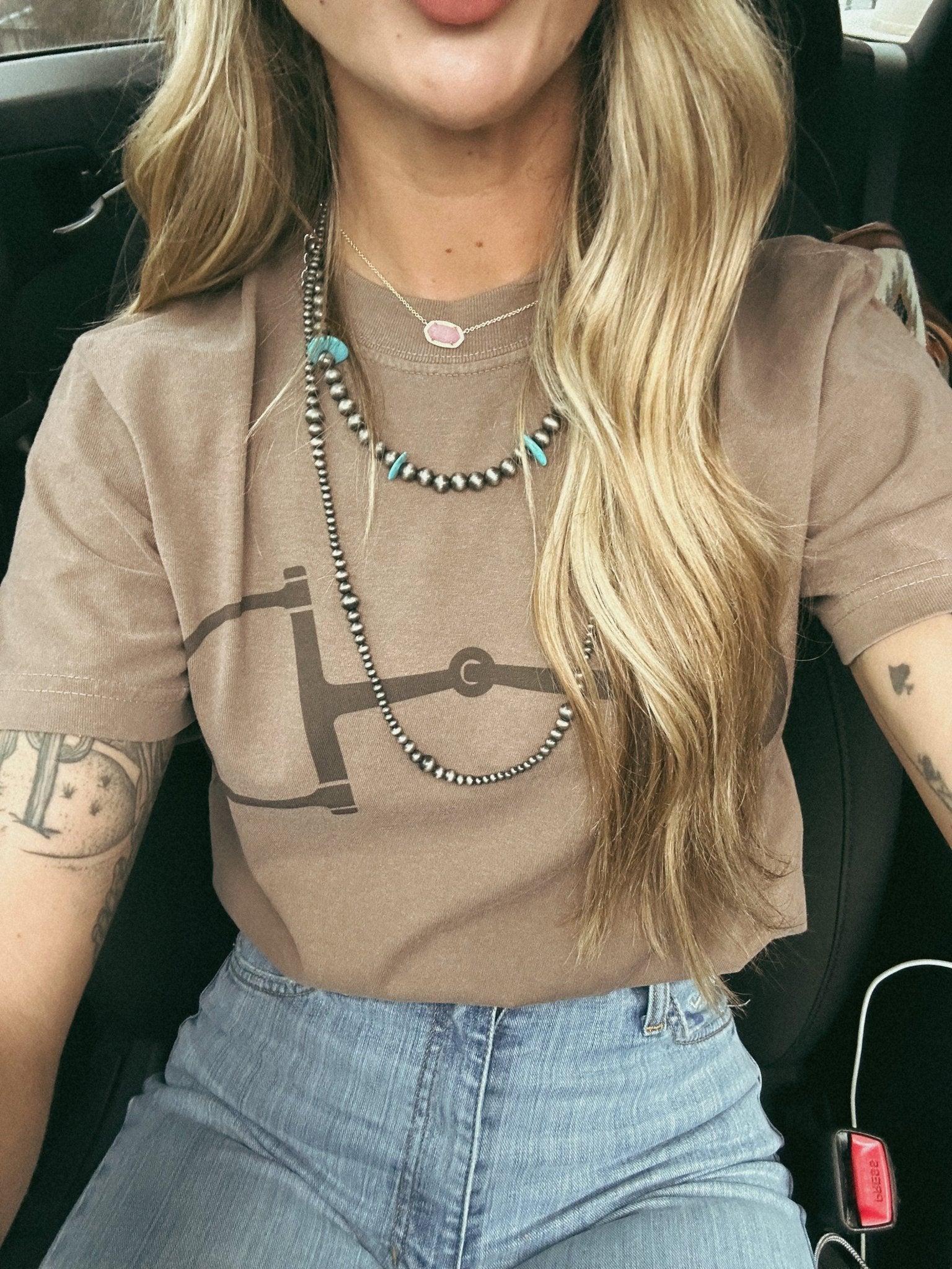 Wild Junkie Western Horse Bit Graphic Tee — main product shot