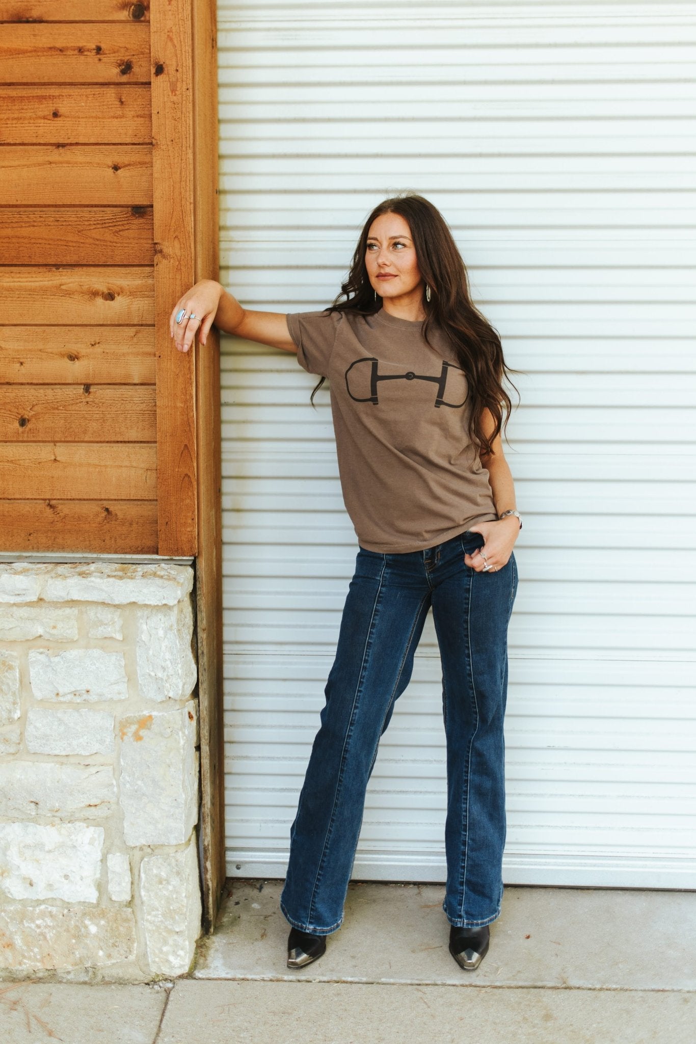 Wild Junkie Western Horse Bit Graphic Tee — lifestyle worn / used context