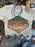 Wild Junkie Western Horses Graphic Tee — main product shot