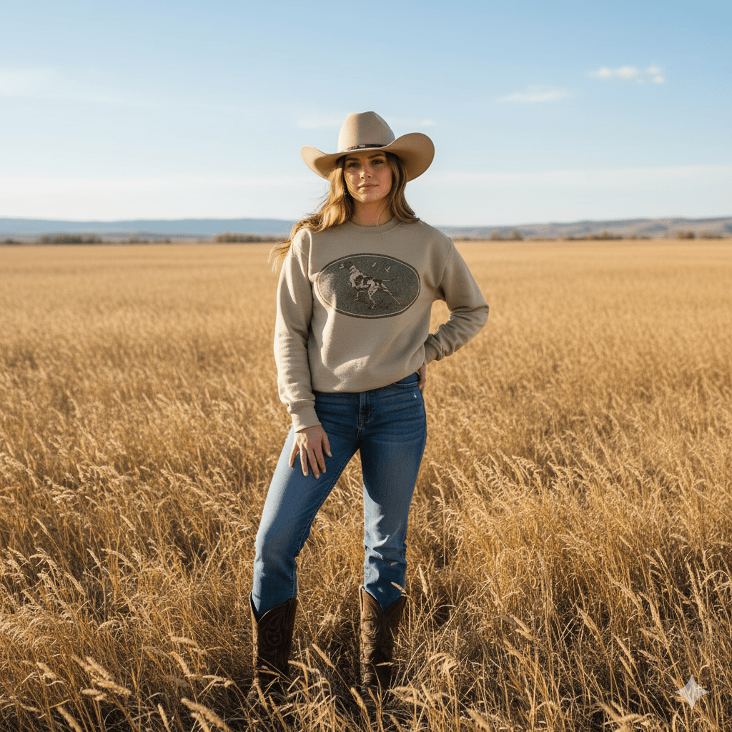 Wild Junkie Western Hunt Dog Graphic Sweatshirt — sweatshirts category context