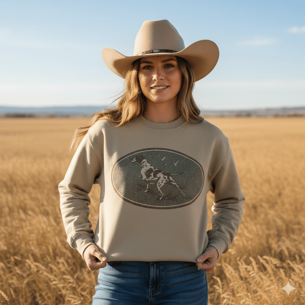 Wild Junkie Western Hunt Dog Graphic Sweatshirt — main product shot