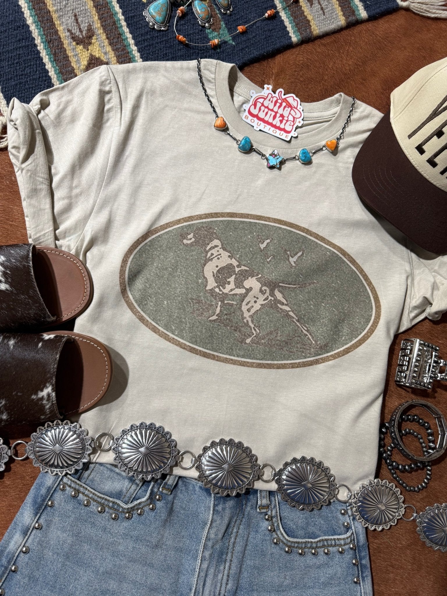 Wild Junkie Western Hunt Dog Graphic Tee — main product shot