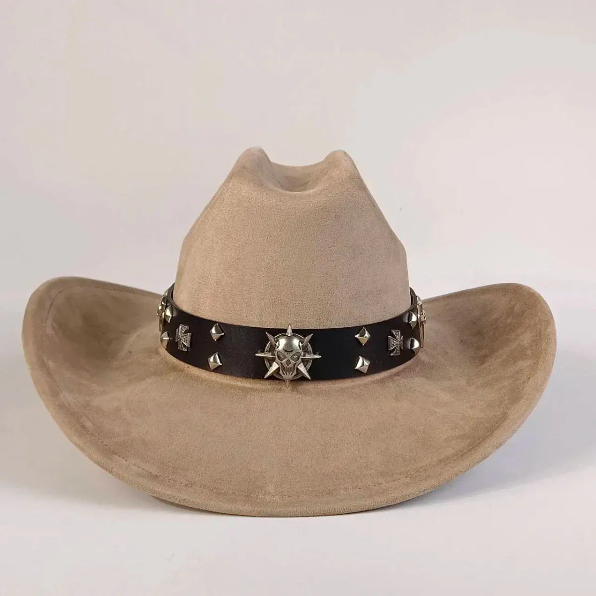 western Premium suede cowboy hat stylish men's and women's fedora Suede Panama hat perfect for outdoor festive activitieswestern