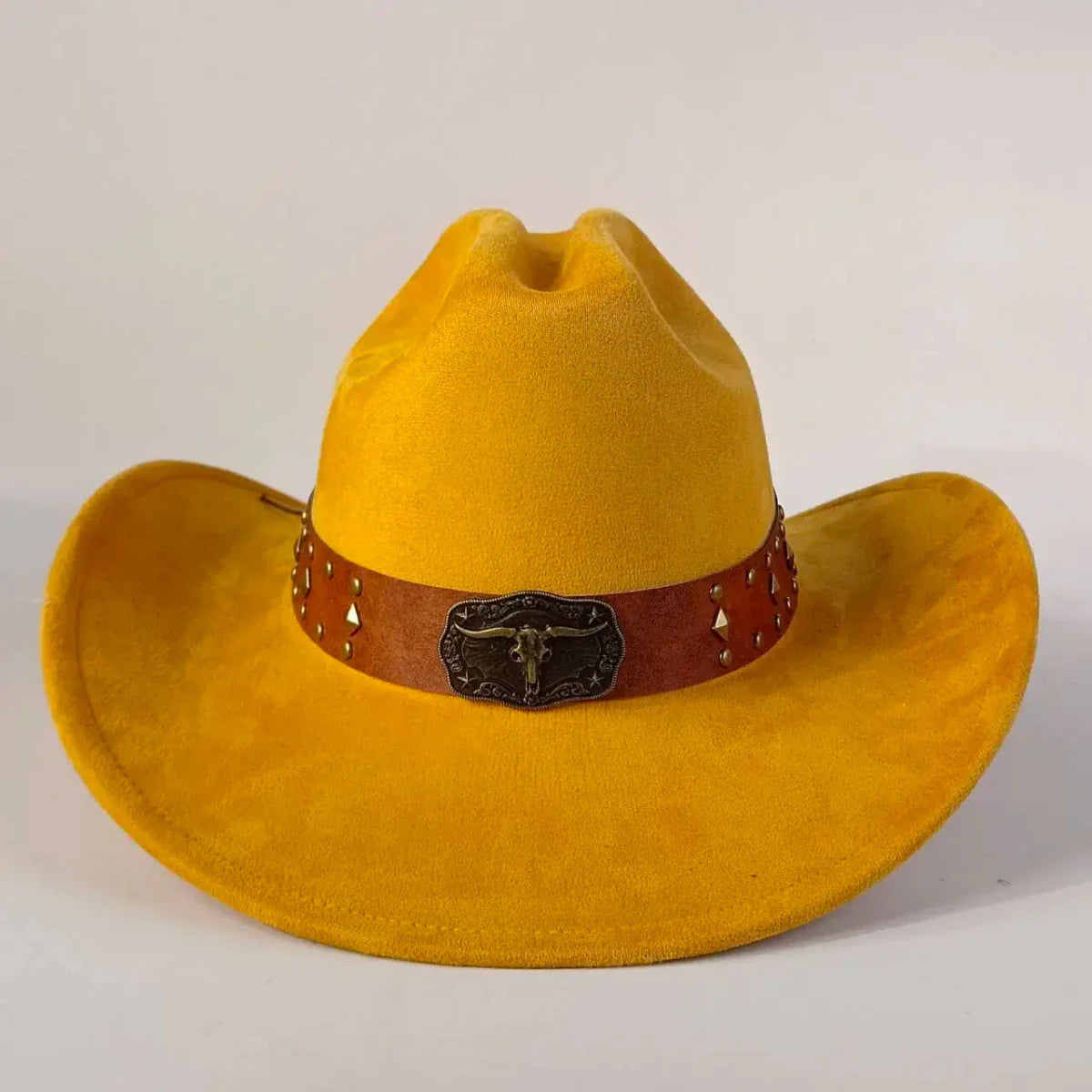 western Premium suede cowboy hat stylish men's and women's fedora Suede Panama hat perfect for outdoor festive activitieswestern