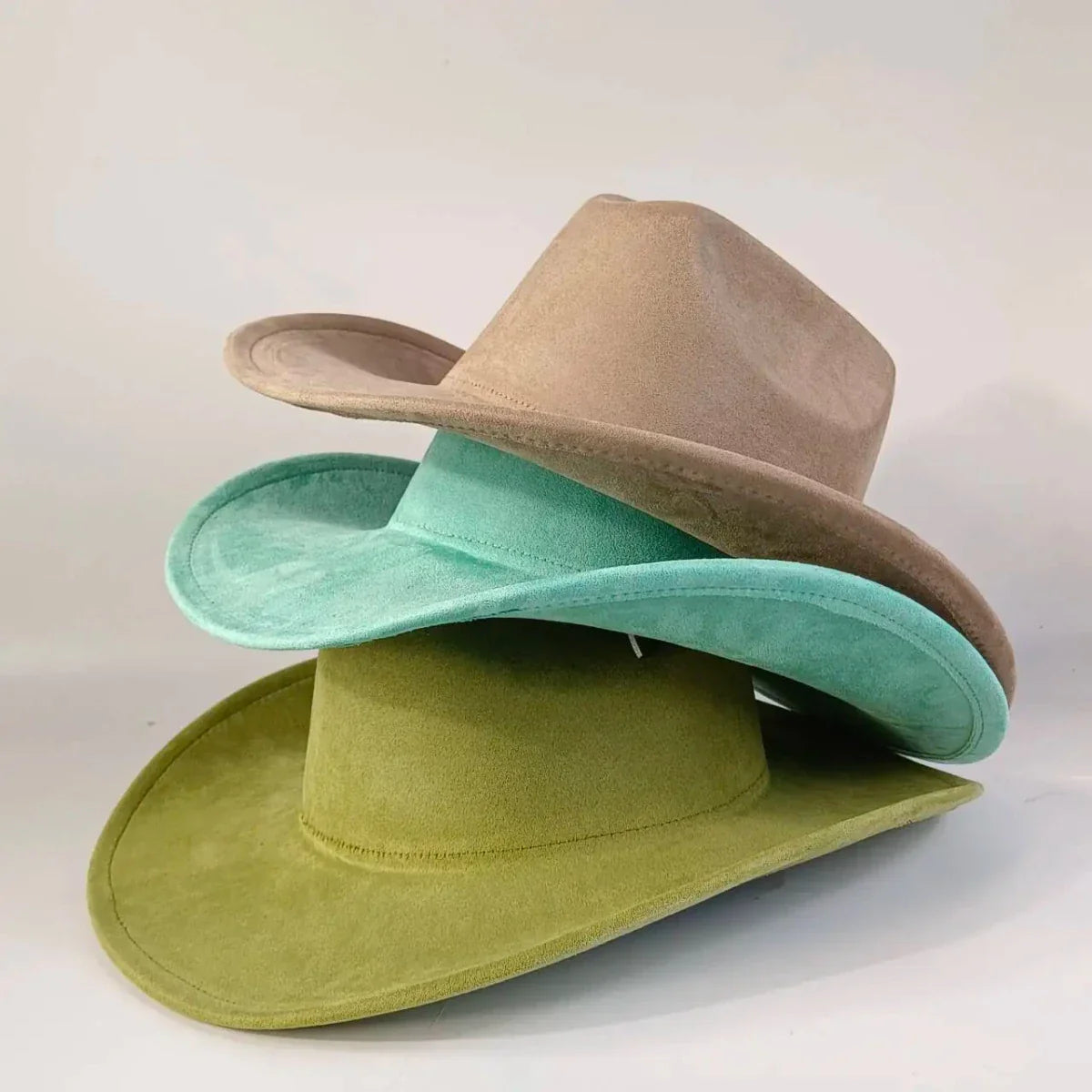 western Premium suede cowboy hat stylish men's and women's fedora Suede Panama hat perfect for outdoor festive activitieswestern