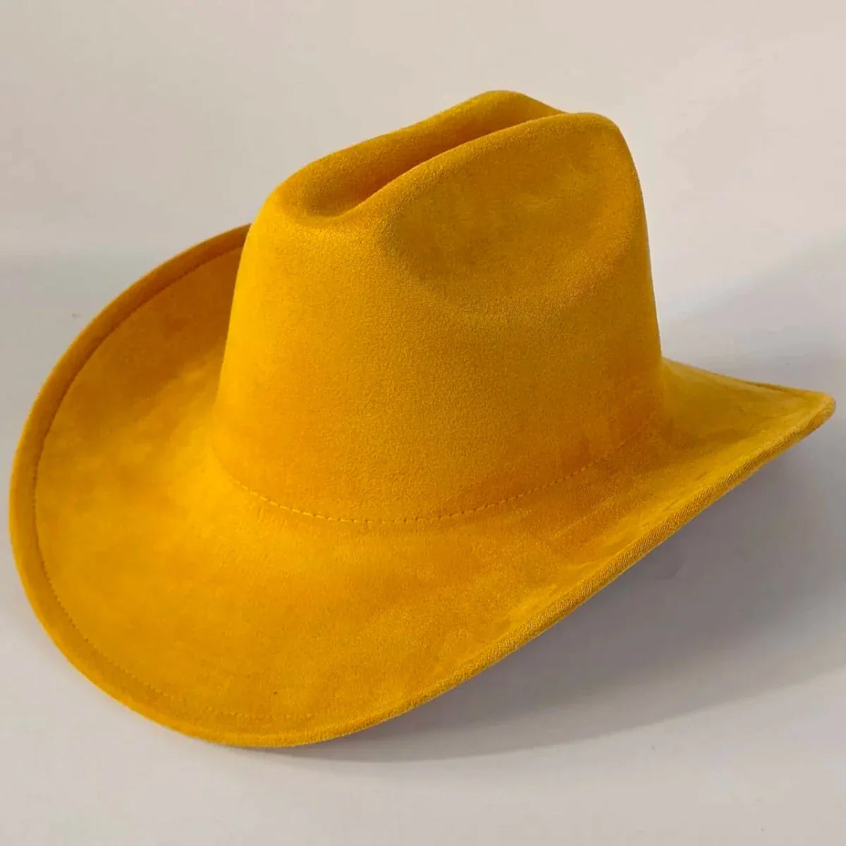 western Premium suede cowboy hat stylish men's and women's fedora Suede Panama hat perfect for outdoor festive activitieswestern