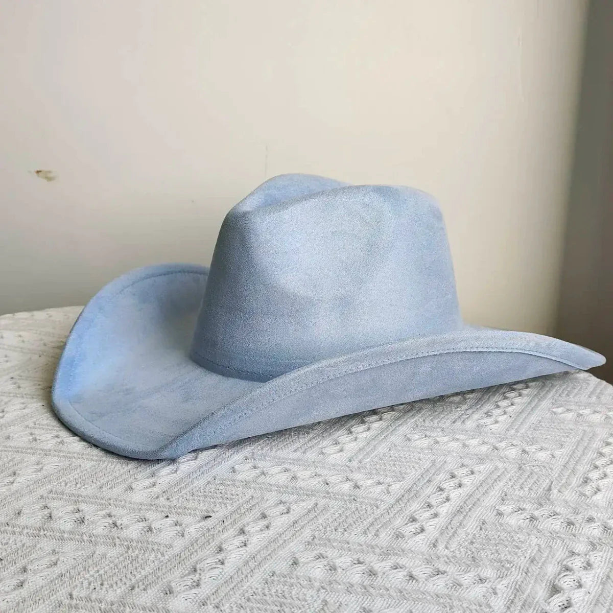 western Premium suede cowboy hat stylish men's and women's fedora Suede Panama hat perfect for outdoor festive activitieswestern