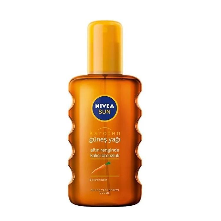 Nivea Sun Karoten Tanning Oil 6.76 fl oz - Achieve a Deep, Golden Tan with Intense Tanning Effect