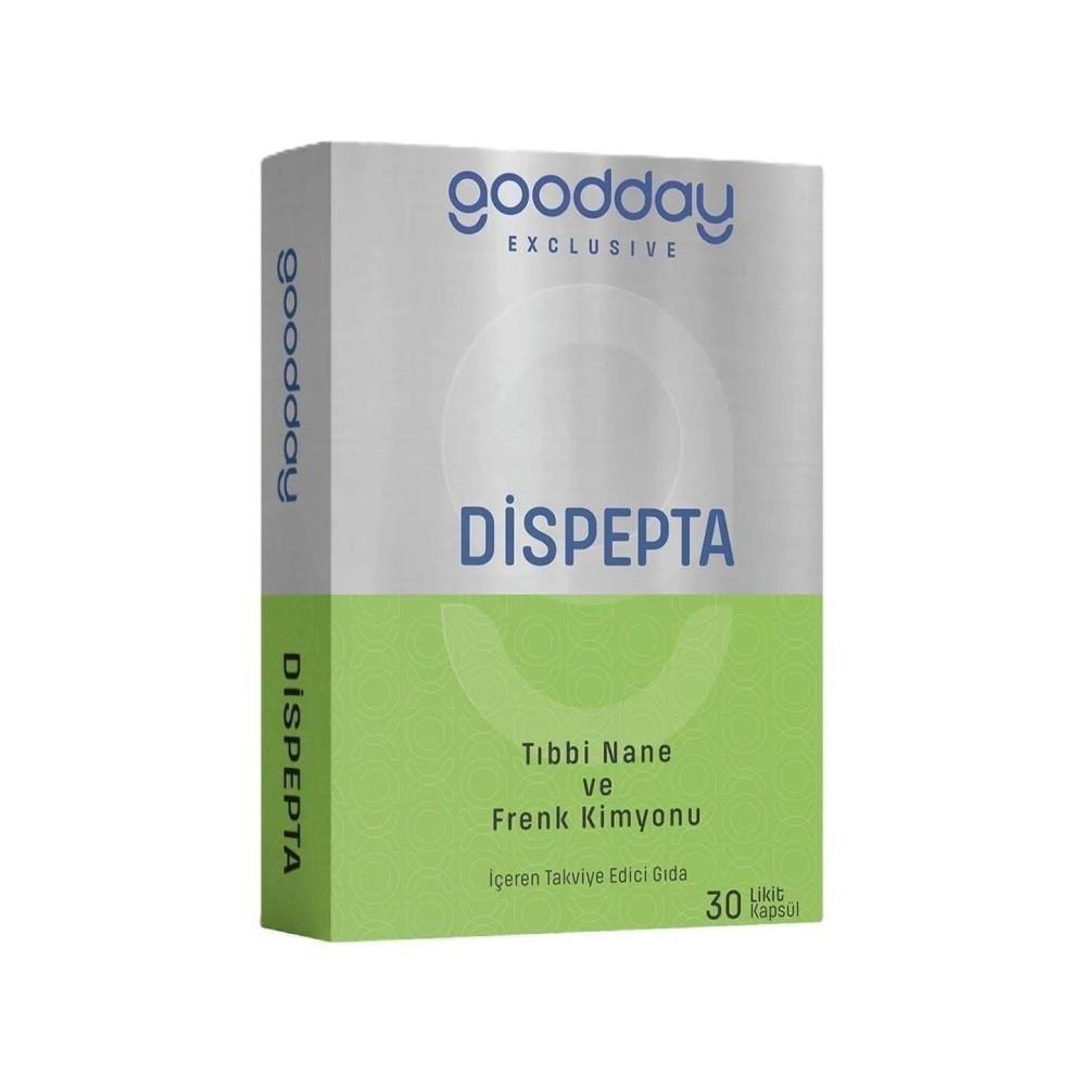 Goodday Dispepta 30 Capsules - Digestive Health Supplement with Peppermint Oil and Black Cumin Oil