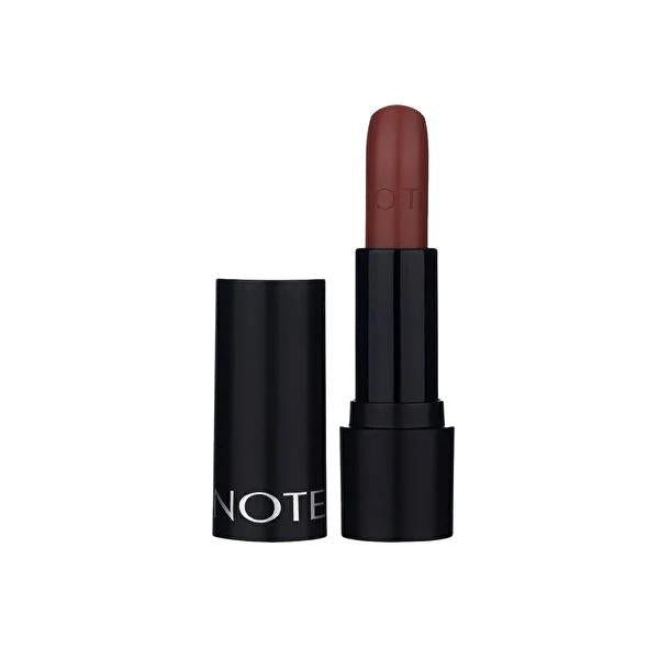 Note Deep Impact Warm Chocolate Lipstick: Creamy, Hydrating, Long-Lasting Semi-Gloss Color