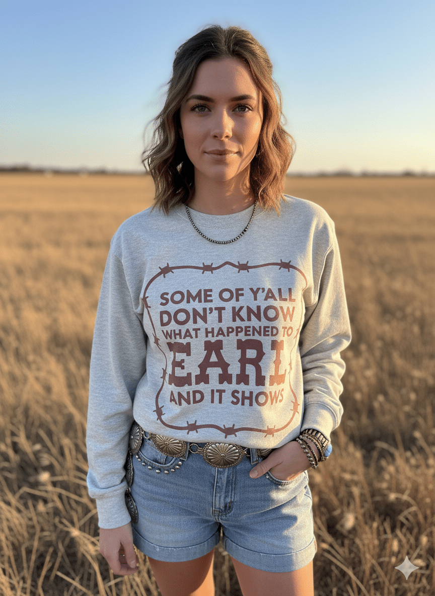 Wild Junkie What Happened To Earl Graphic Sweatshirt — main product shot