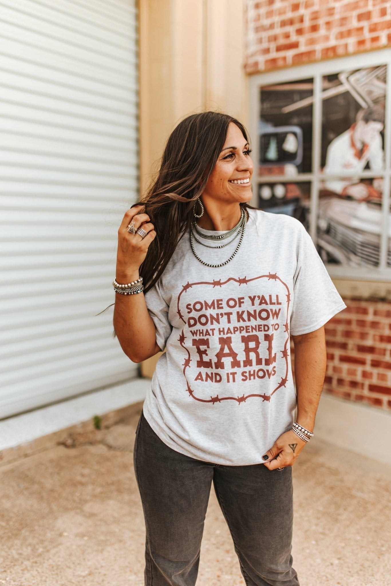 Wild Junkie What Happened To Earl Graphic Tee — construction detail