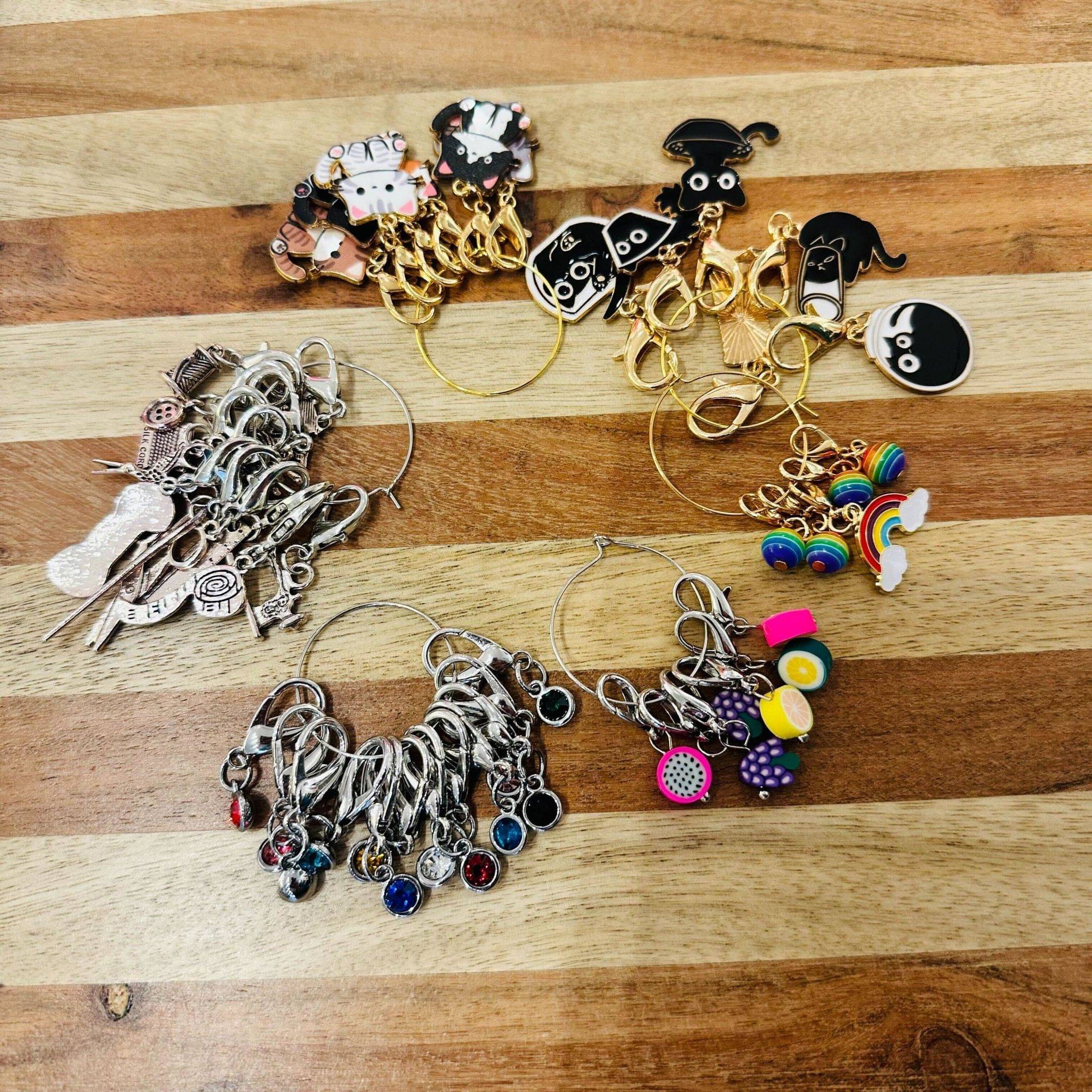 Darn Good Yarn Mystery Stitch Marker — Because Even Your Tools Deserve Personality — detail close-up
