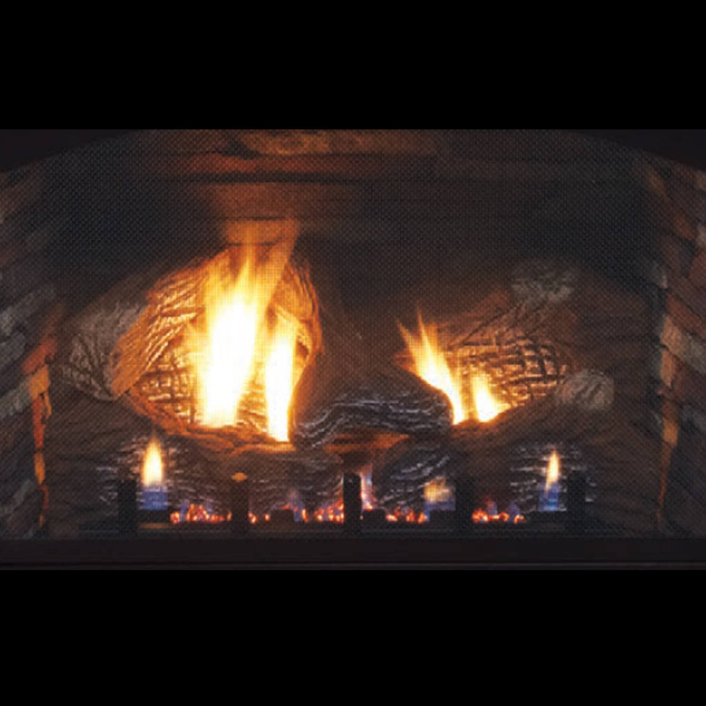 White Mountain Hearth (Empire) Vail 32-Inch Vent-Free Propane/Natural Gas Fireplace With Outer Frame, Hood, Louvers (SAK41582