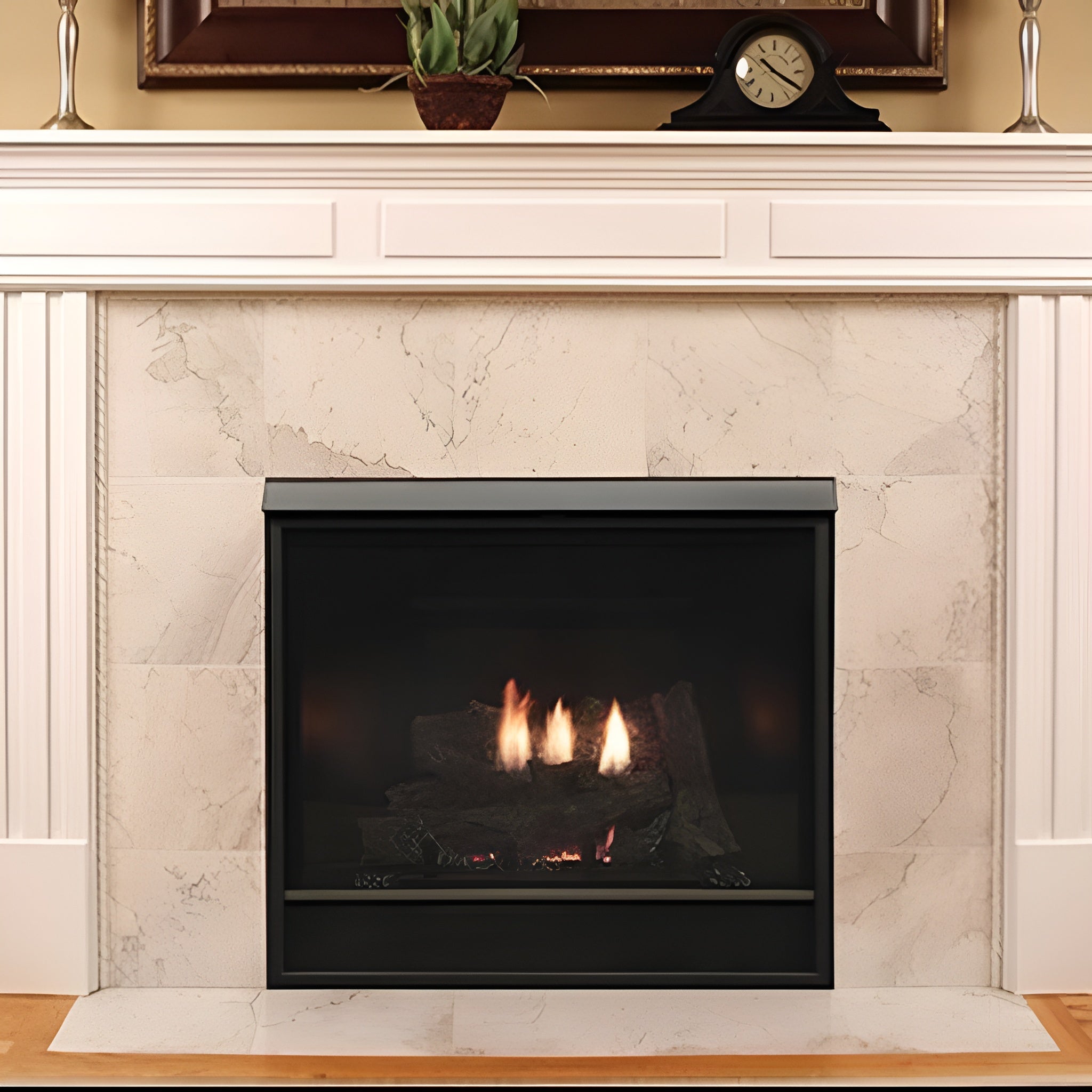 White Mountain Hearth (Empire) Tahoe 42-Inch Clean Face Direct Vent Deluxe Millivolt Fireplace [DVCD42FP30N/71P] (SAK56352) –