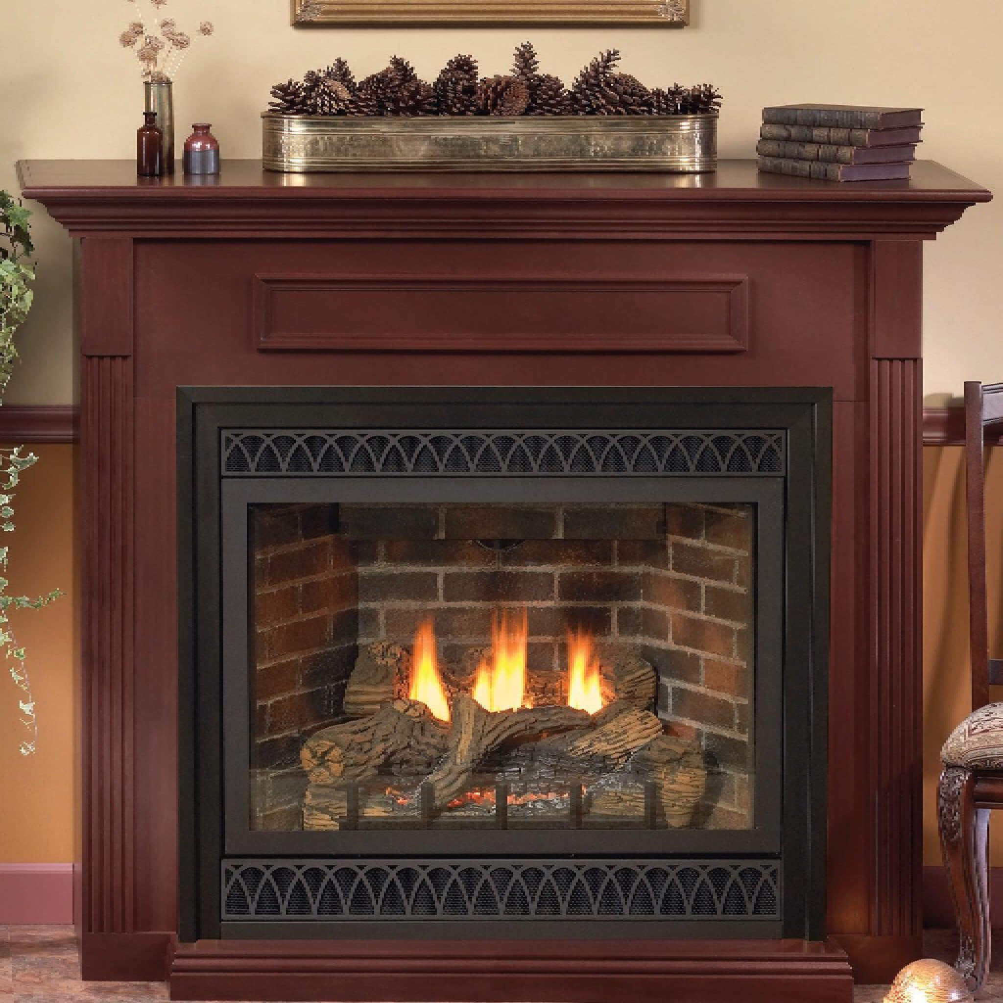 White Mountain Hearth (Empire) Tahoe 42-Inch Natural Gas Direct Vent Deluxe Fireplace [DVD42FP] (SAK56218) – SAKSBY WHOLESALE