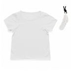 ParkerandTalia The Everday Sensory Friendly White Tee w Chewy necklace- *actual chewy necklace design may vary, but — sensory-friendly tee
