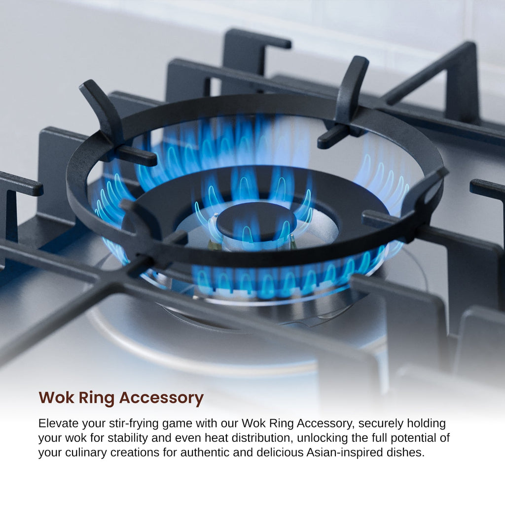 Rangaire 34" Gas Cooktop 5 Burners Stainless Steel RCG341S – Rangaire Appliances, view 9