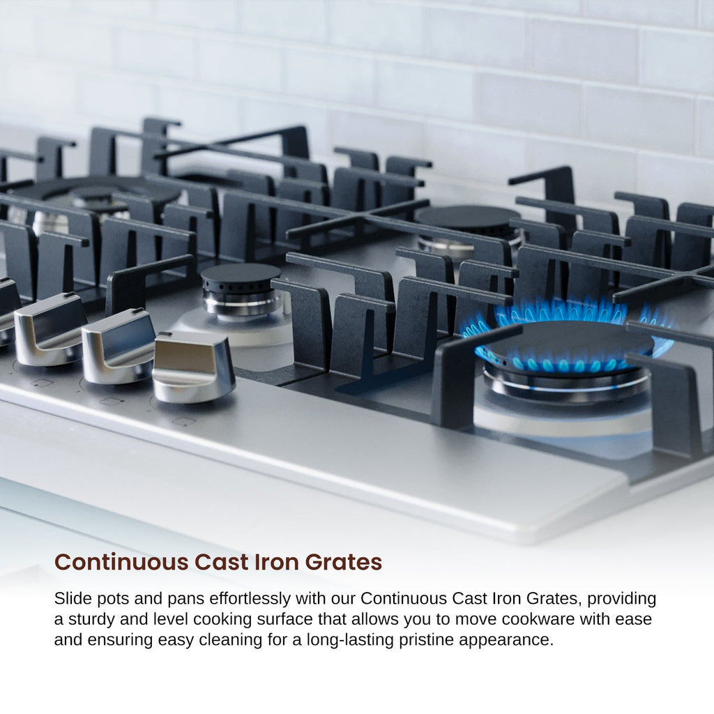 Rangaire 30" Gas Cooktop 5 Burners Stainless Steel RCG301S – Rangaire Appliances, view 11