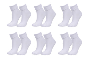 tittimitti Women’s 98% Organic Cotton Crew Socks 6-Pack – Breathable Everyday Comfort Socks