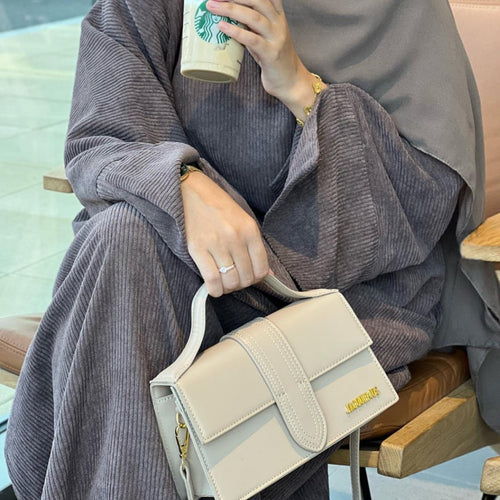 Wide Sleeve Corduroy Abaya (MA045)