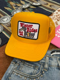 Wild Junkie Wiener Rides Patch Trucker Hat — main product shot
