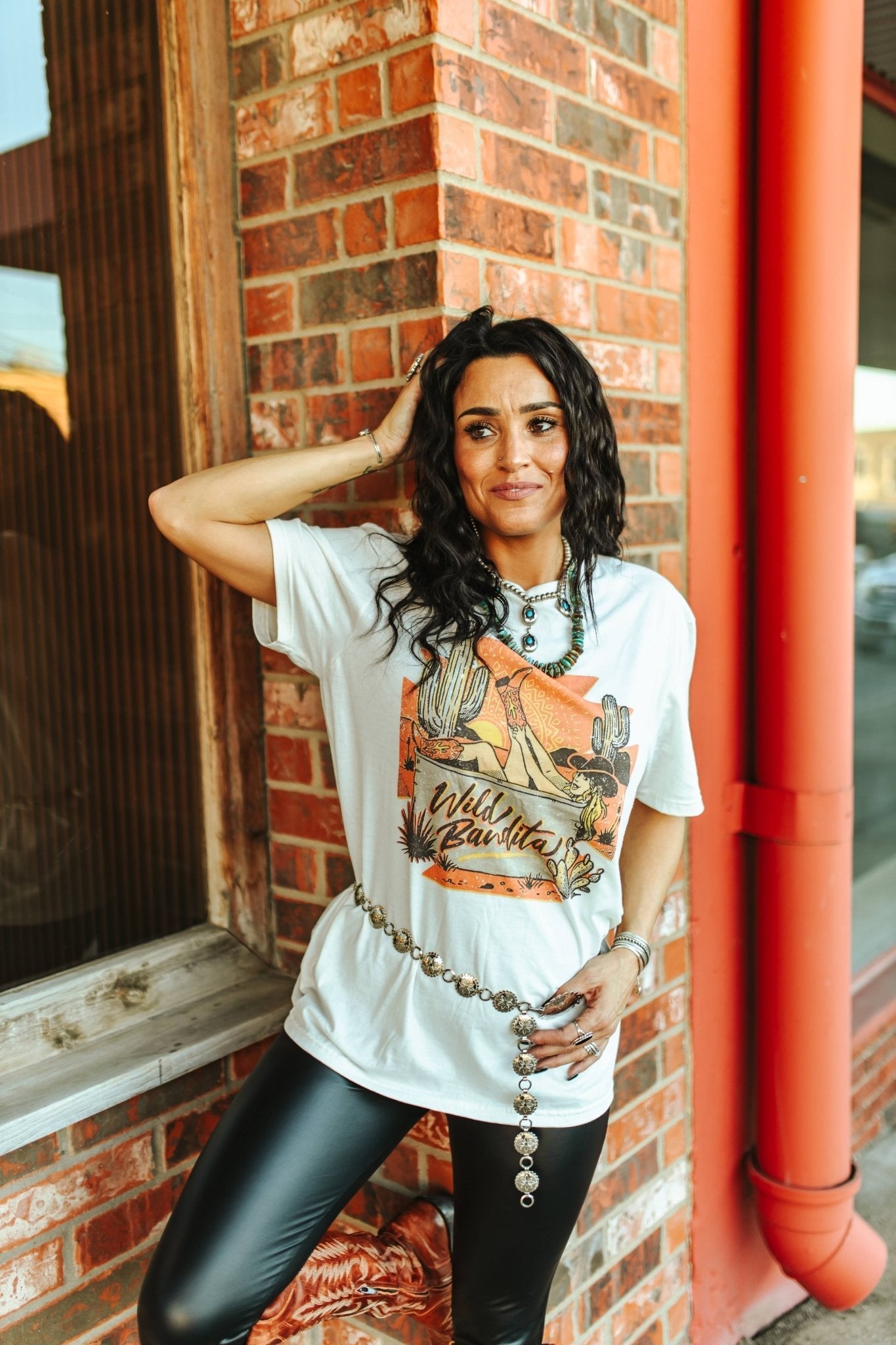 Wild Junkie Wild Bandita Graphic Tee — detail close-up