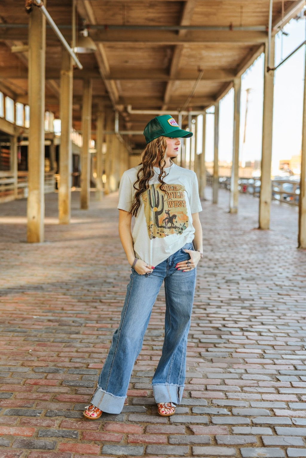 Wild Junkie Wild West Cactus Graphic Tee — lifestyle context
