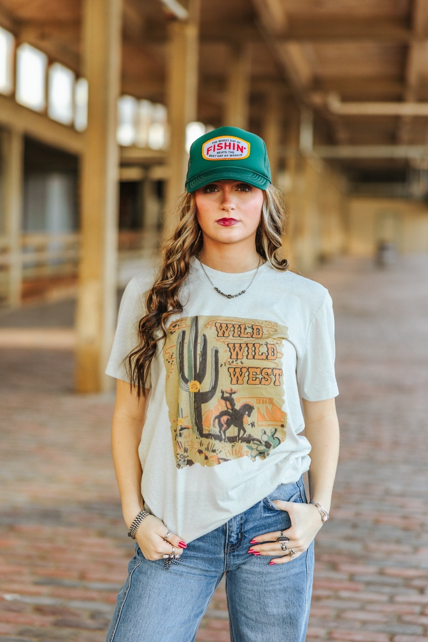 Wild Junkie Wild West Cactus Graphic Tee — main product shot