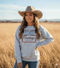 Wild Junkie Wild West Cowboys Western Beer Logo Graphic Sweatshirt — main product shot