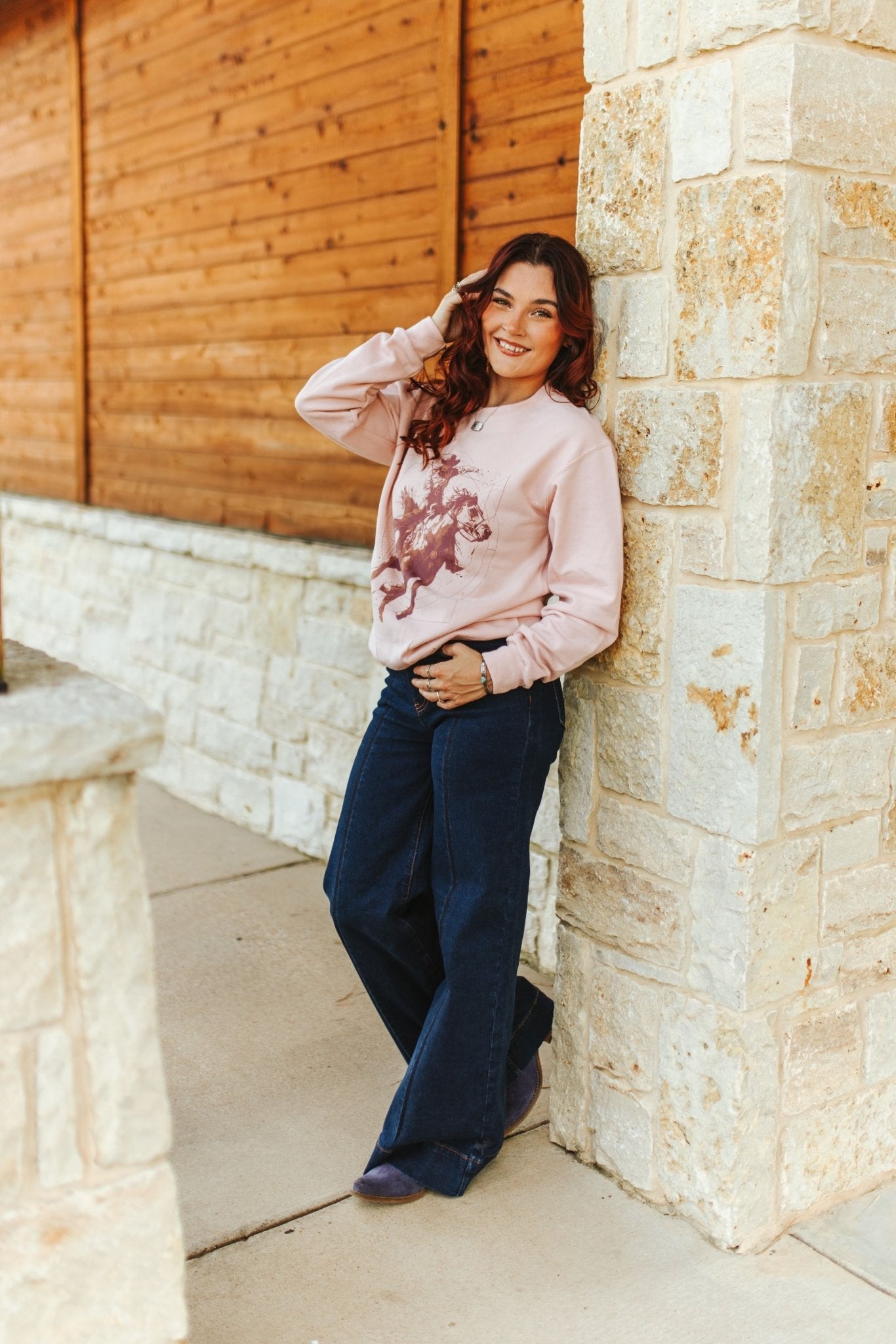 Wild Junkie Vintage Modern Cowgirl Graphic Sweatshirt — sweatshirts category context