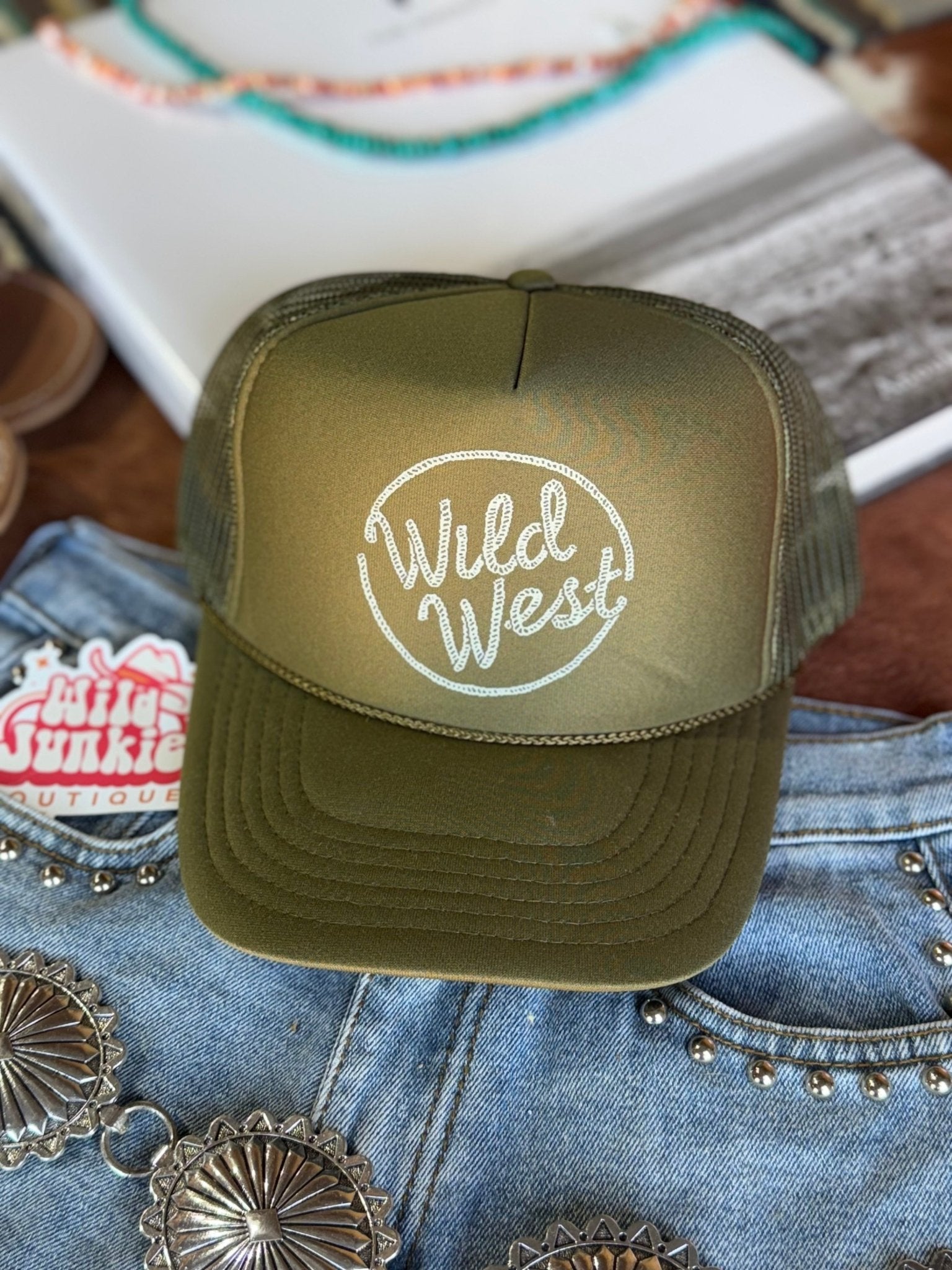 Wild Junkie Wild West Trucker Hat — main product shot