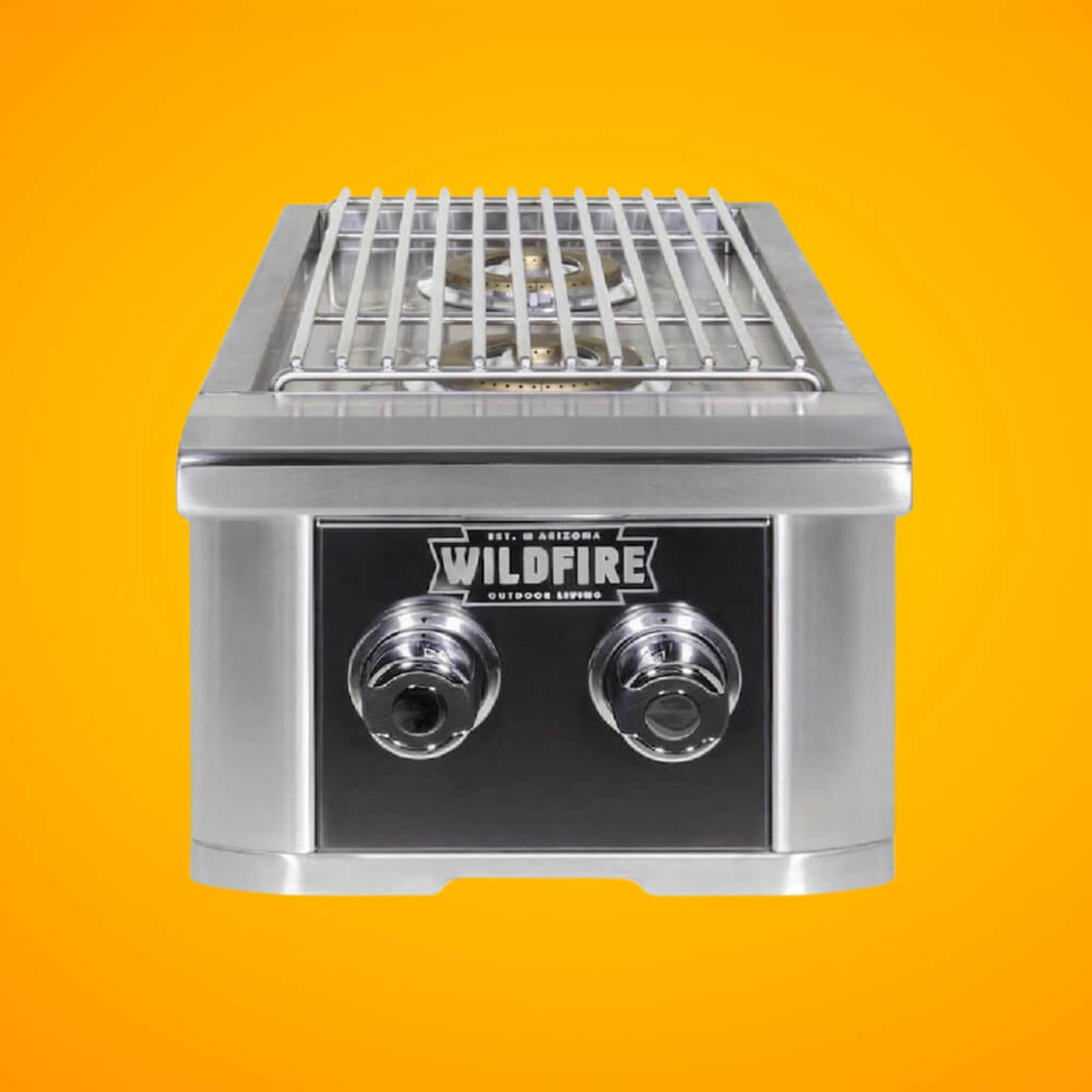 Wildfire Outdoor Living Ranch Pro 14-Inch Stainless Steel Double Side Burner [WFDBLSBRN-BSS/SS] (SAK64352) – SAKSBY WHOLESALE