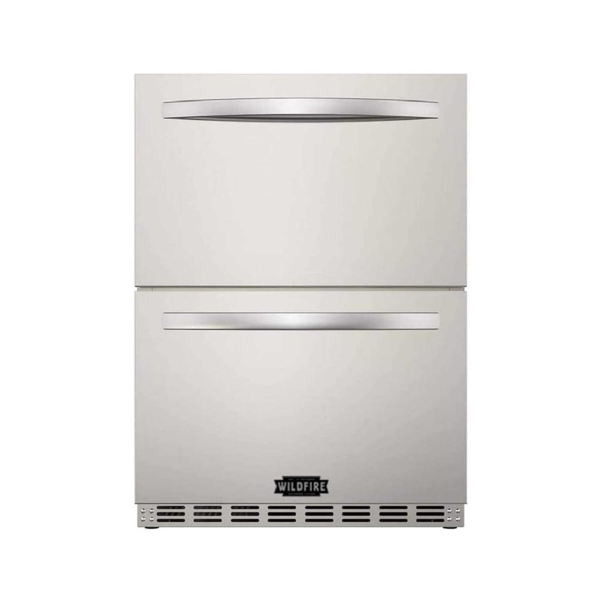 Wildfire Outdoor Living 24-Inch Dual Drawer Door Stainless Steel Outdoor Kitchen Fridge With 5.3 Cubic Feet Capacity [WFRDD24