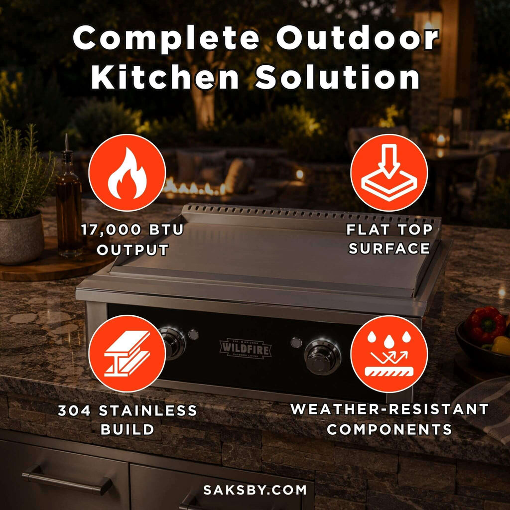 Wildfire Outdoor Living Ranch Pro 30-Inch 304 Stainless Steel Griddle [WF-PRO30GRD-BSS/SS] (SAK18364) – SAKSBY WHOLESALE, vie