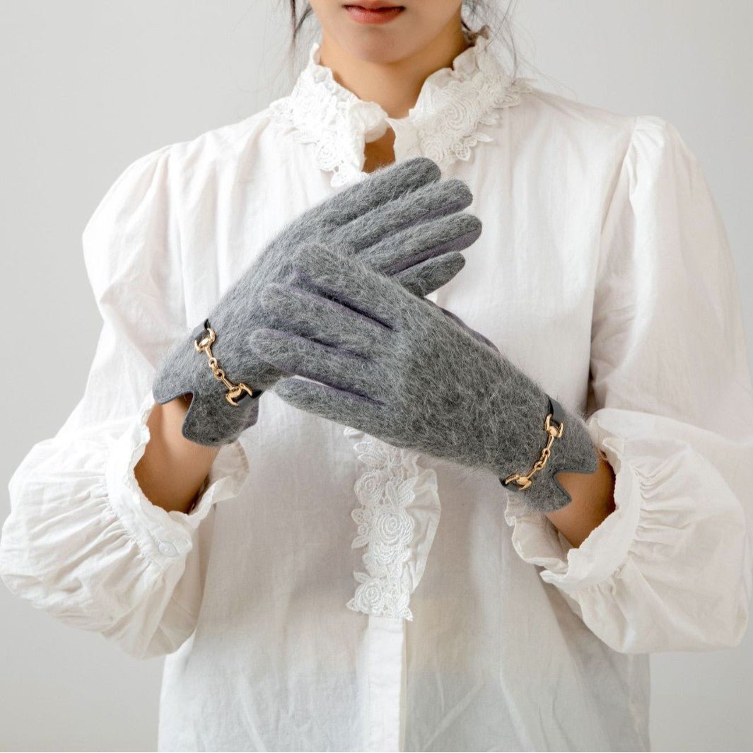 Mariam's Collection Winter Everyday Versatile Plush Warm Gloves (MAC309) — construction detail