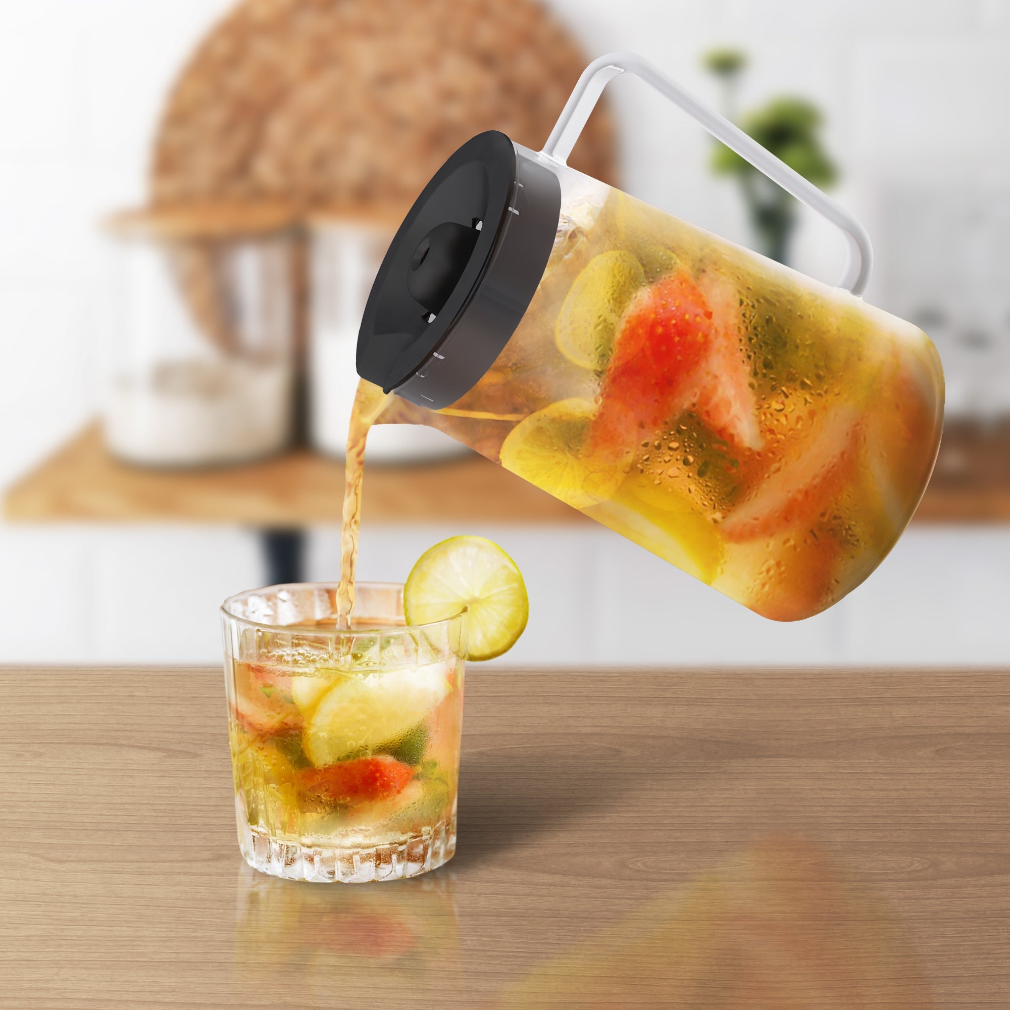 Wirsh Iced Coffee Maker, Iced Tea Maker with 85 Ounce Pitcher,Strength Control and Reusable Filter, view 7