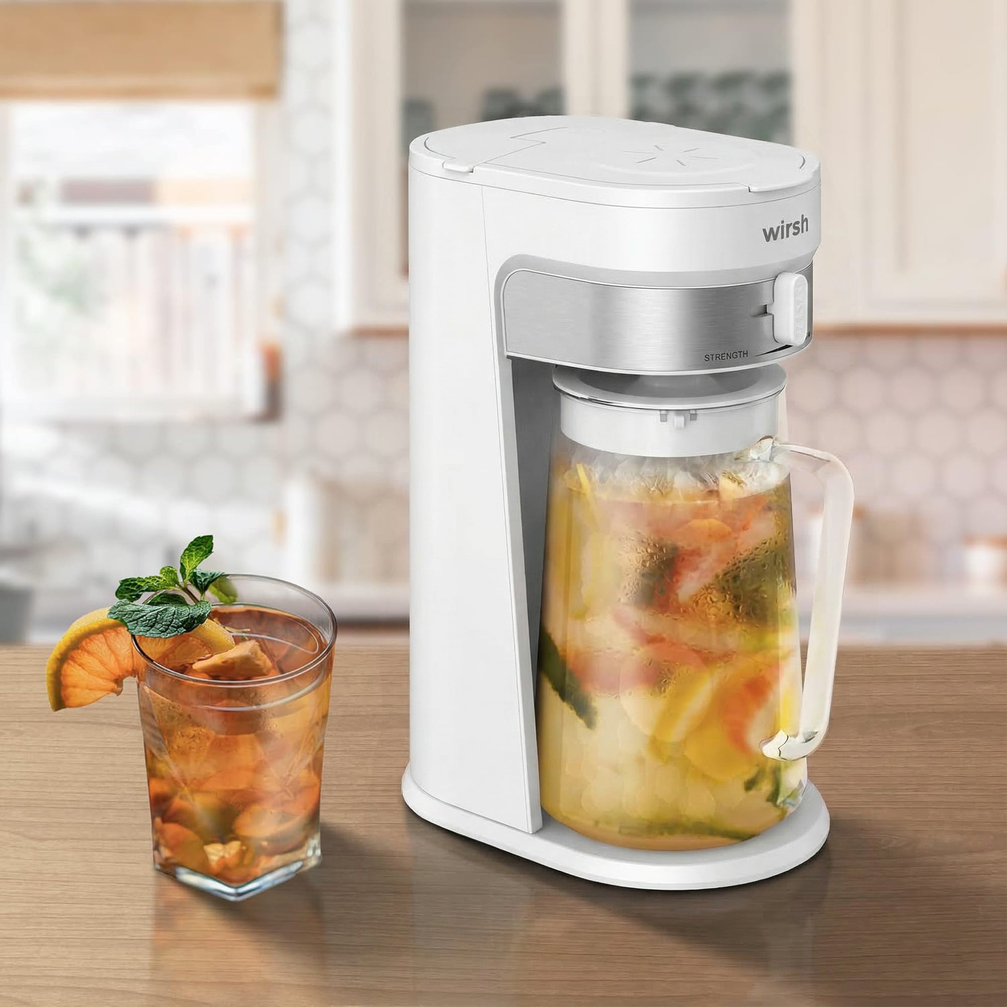 Wirsh Iced Coffee Maker, Iced Tea Maker with 85 Ounce Pitcher,Strength Control and Reusable Filter, view 11