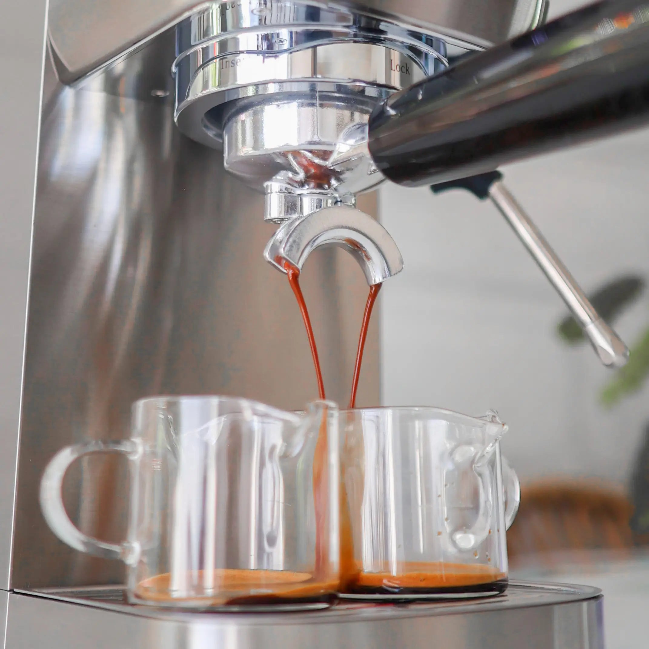 Wirsh 20 Bar Espresso Machine with Plastic Free Portafilter and Steamer, Pressure Gauge, Touch Screen, Full Stainless Steel (