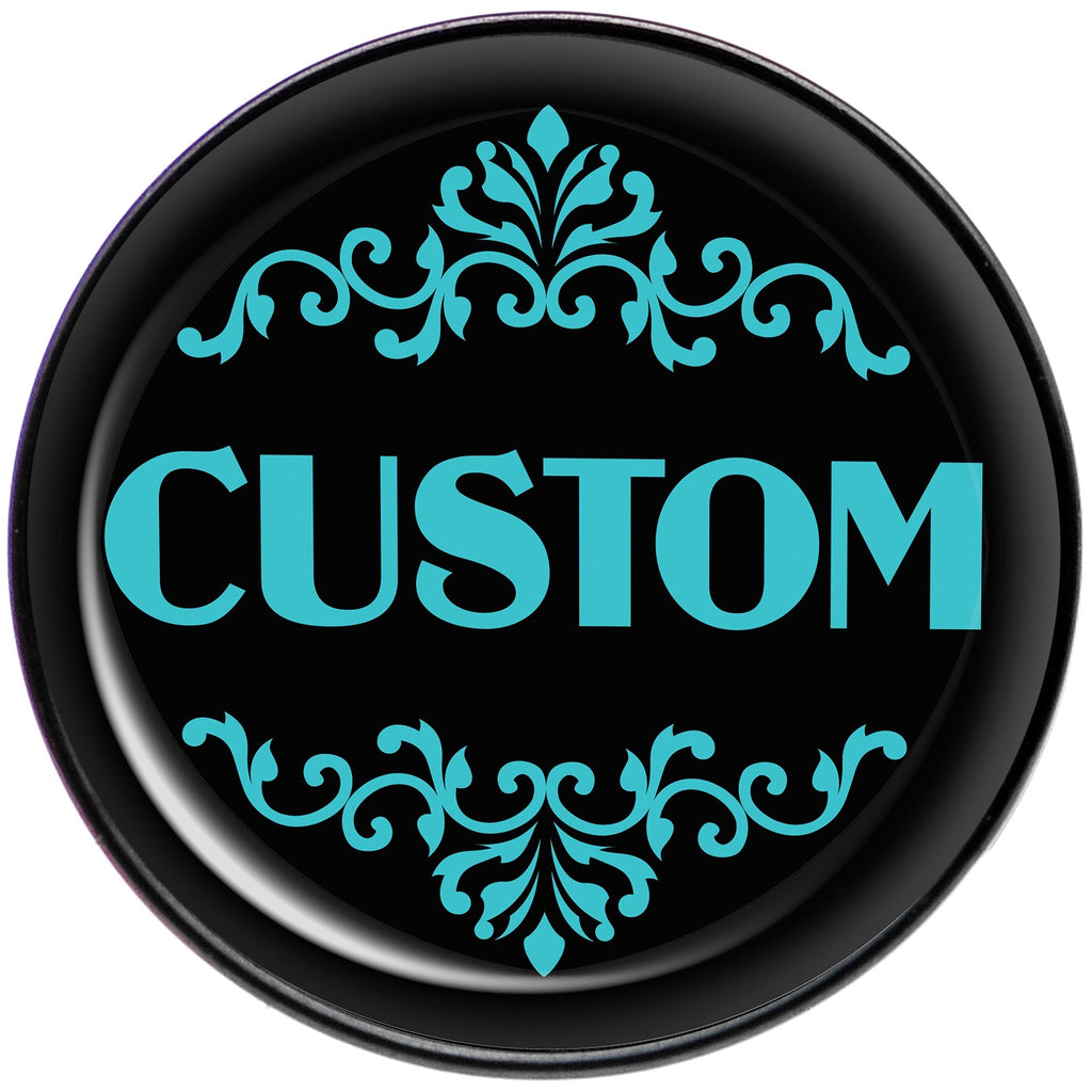 BodyCandy Custom Teal Personalized Name Black Barbell Tongue Ring — Black detail