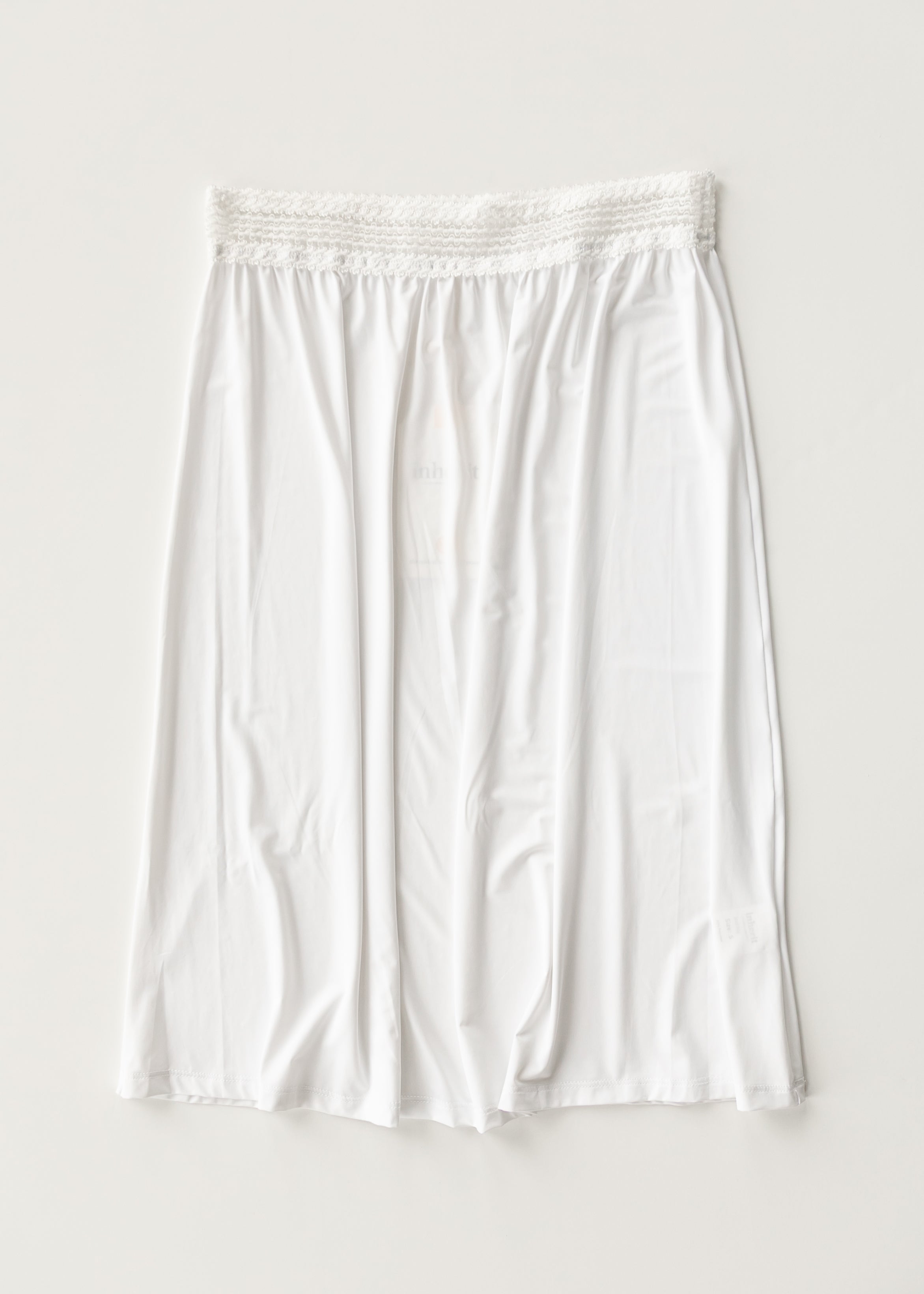 Inherit Co. Women's White Half Slip — main product shot