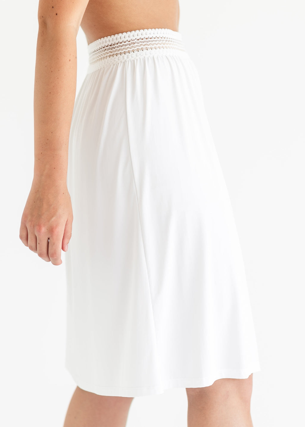 Inherit Co. Women's White Half Slip — lifestyle context