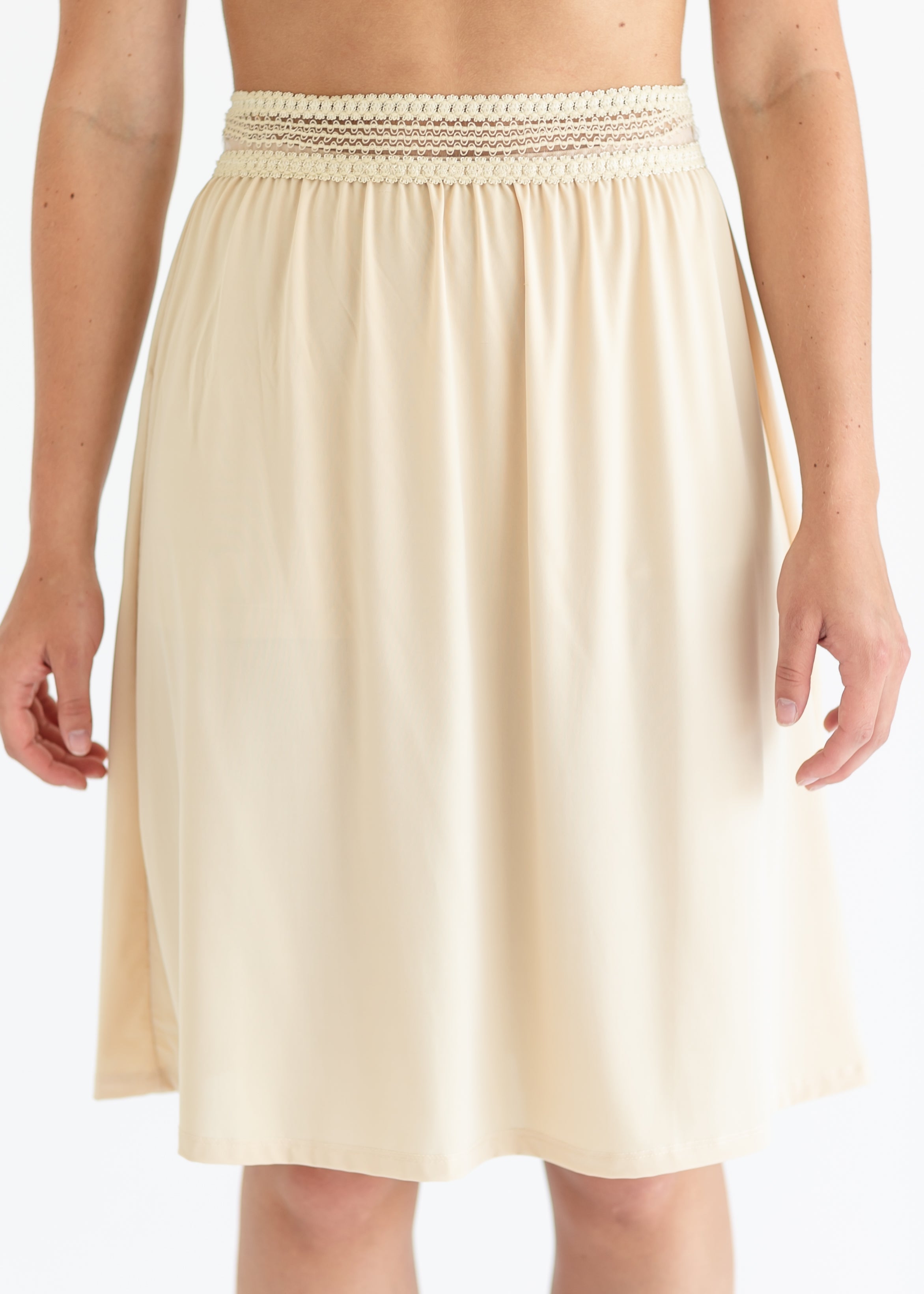 Inherit Co. Women's Nude Half Slip — detail close-up