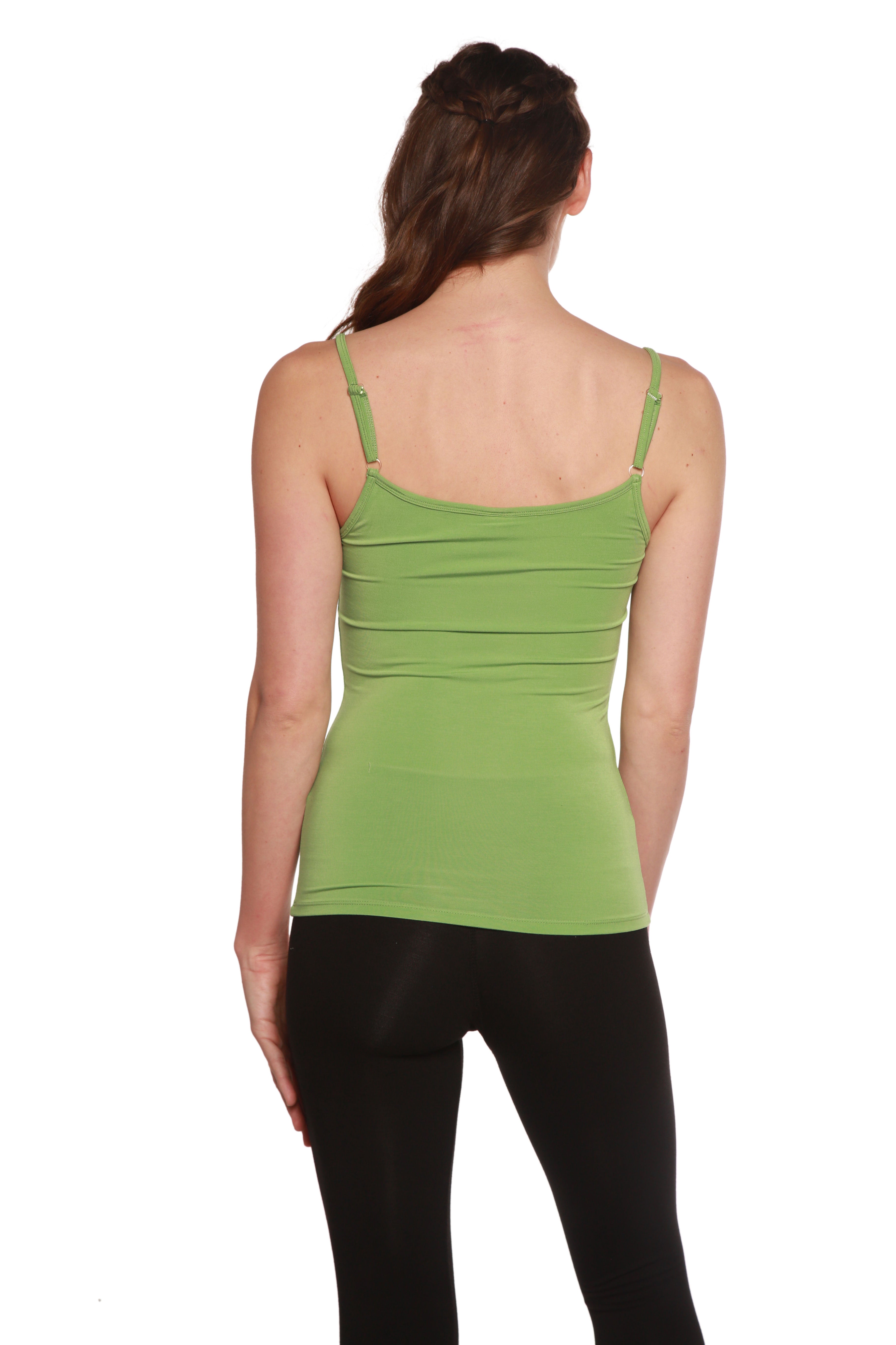 Spun Bamboo Clearance Women's Bamboo Viscose Spaghetti Strap Camisole — side view