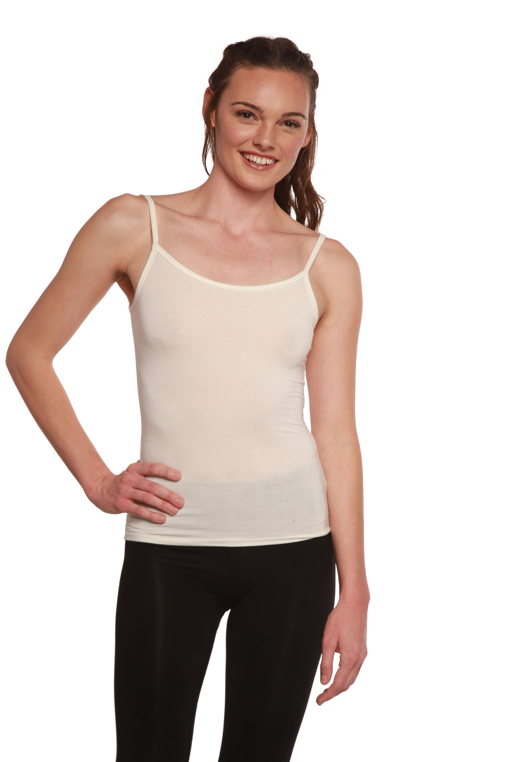 Spun Bamboo Clearance Women's Bamboo Viscose Spaghetti Strap Camisole — color detail