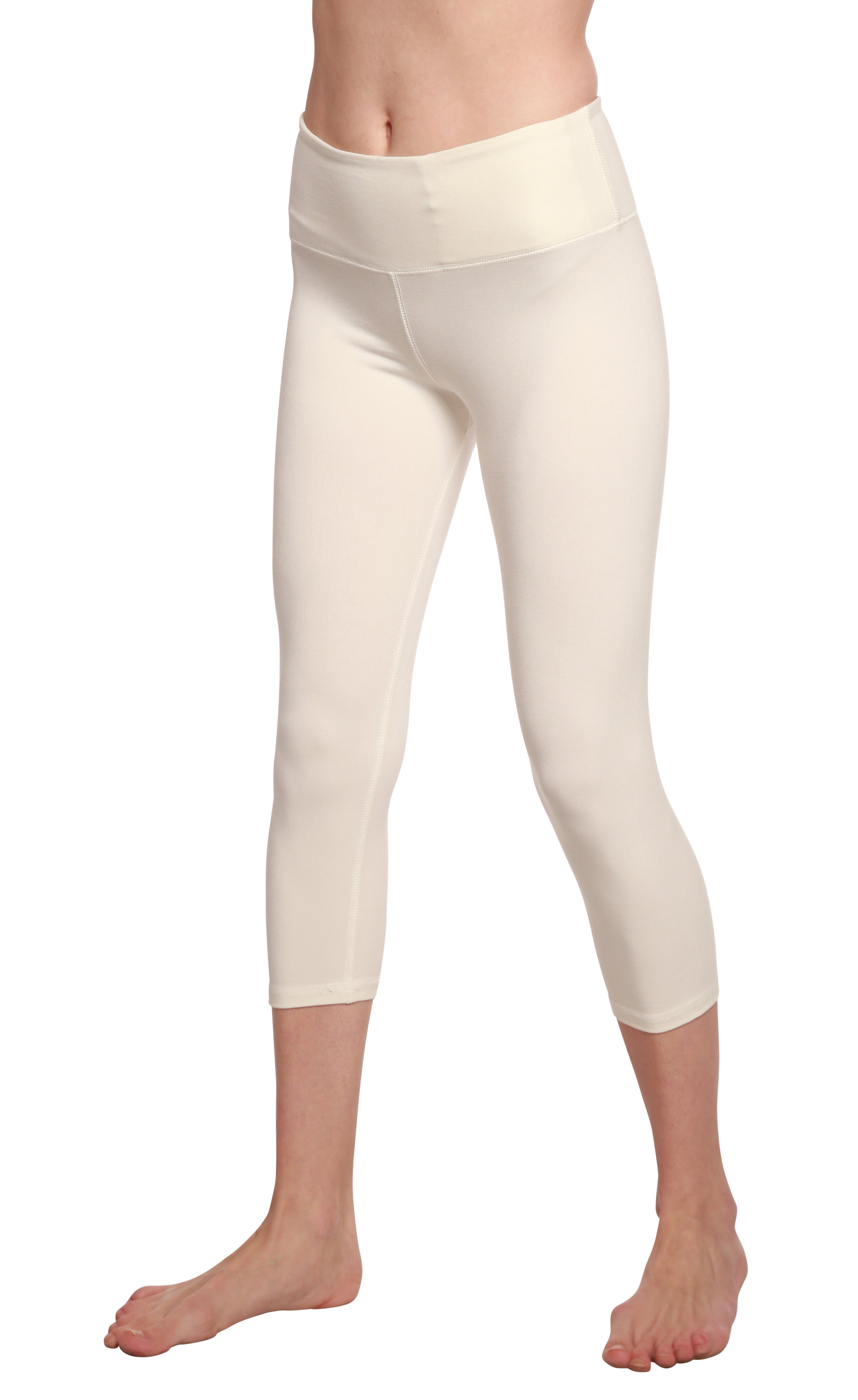Spun Bamboo Women's Bamboo Viscose/Cotton Capri Style Leggings — color detail