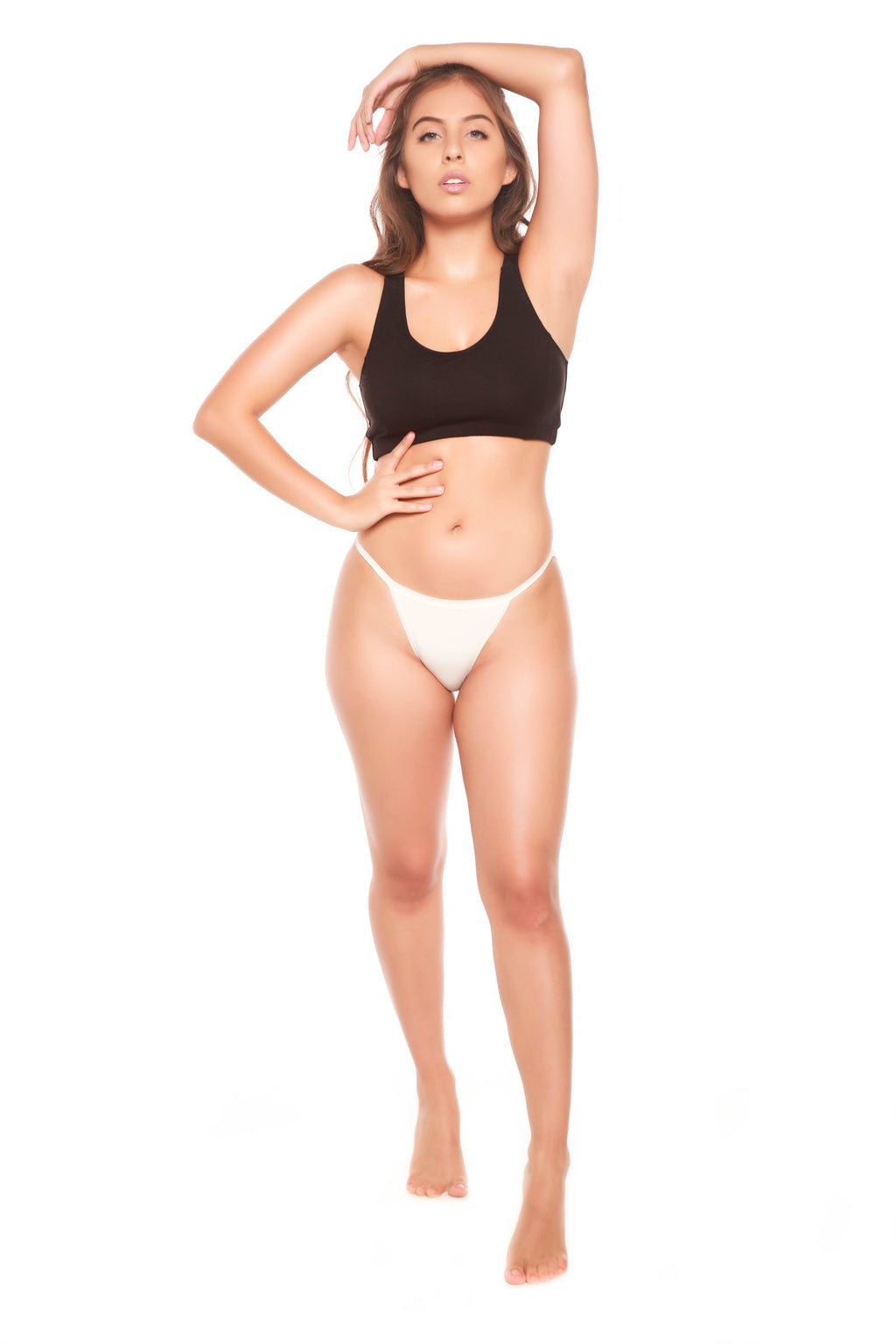 Spun Bamboo Clearance Women's Bamboo/Cotton Bikini Style Underwear — side view